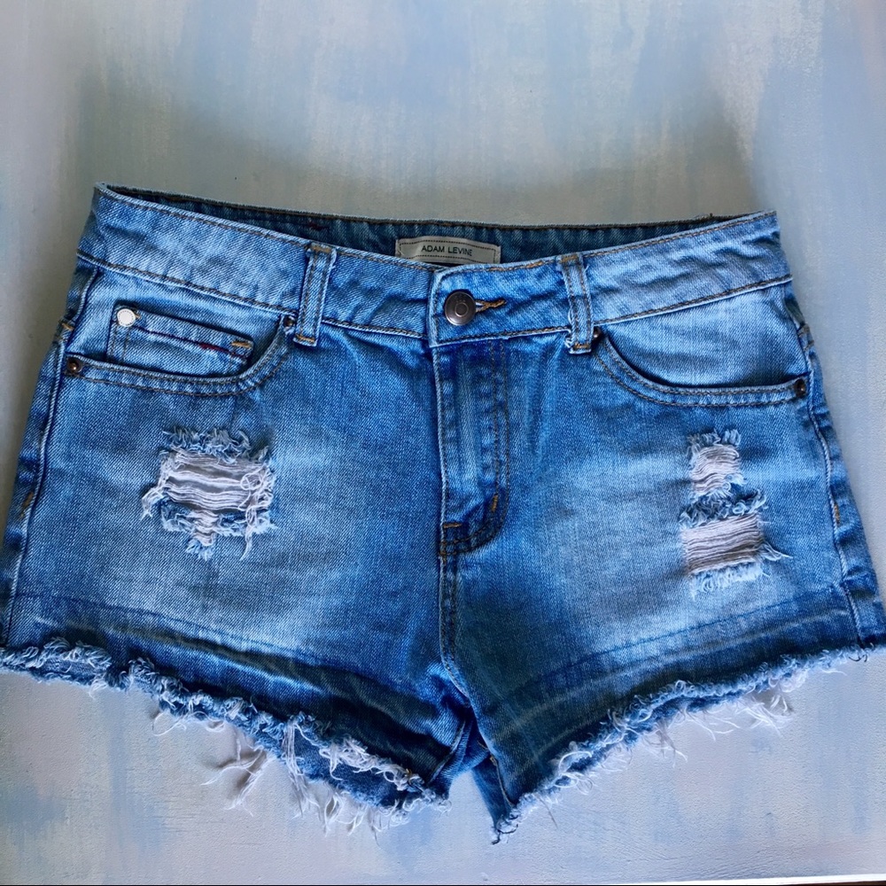 Adam Levine Distressed Shorts